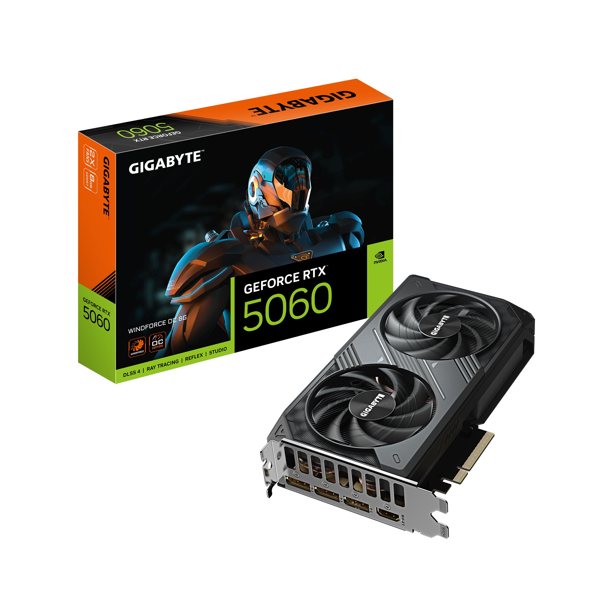 Card màn hình Gigabyte GeForce RTX 5060 WINDFORCE OC 8GB GDDR7 (GV-N5060WF2OC-8GD)