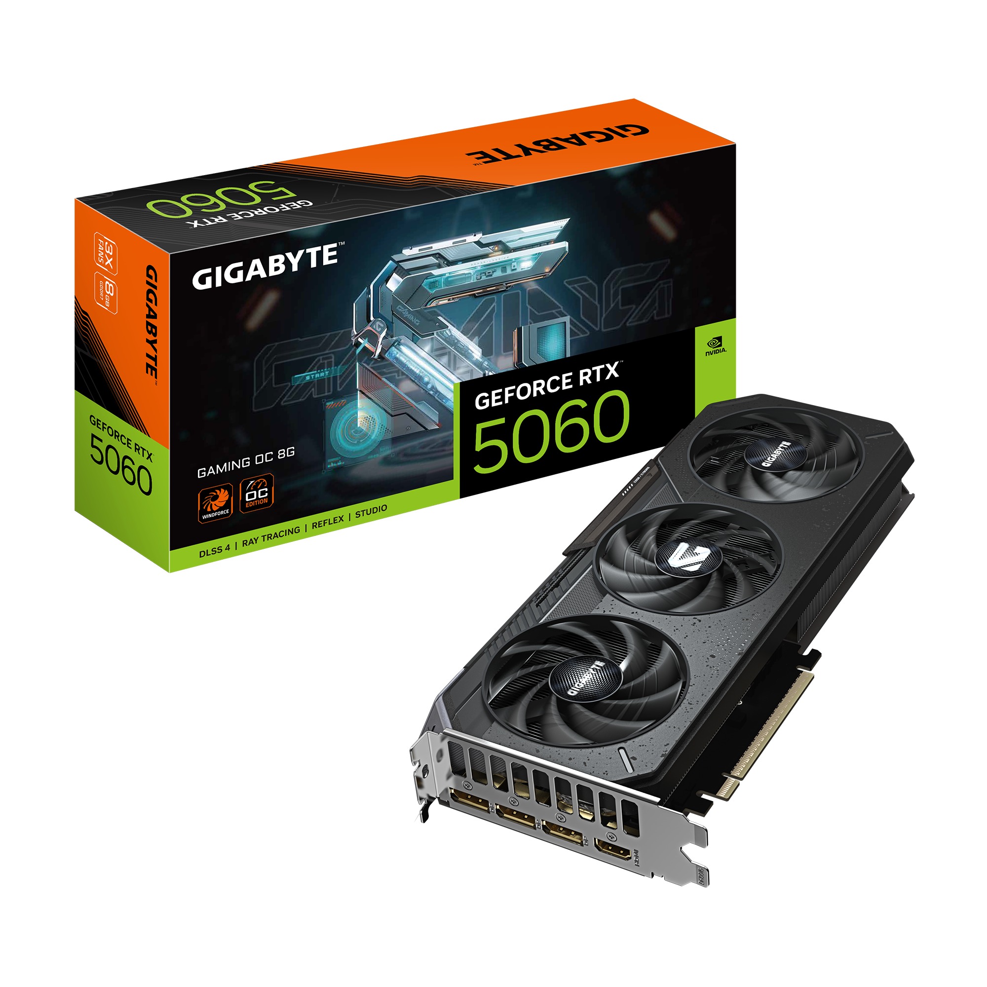 Card màn hình Gigabyte GeForce RTX 5060 GAMING OC 8GB GDDR7 (GV-N5060GAMING OC-8GD)