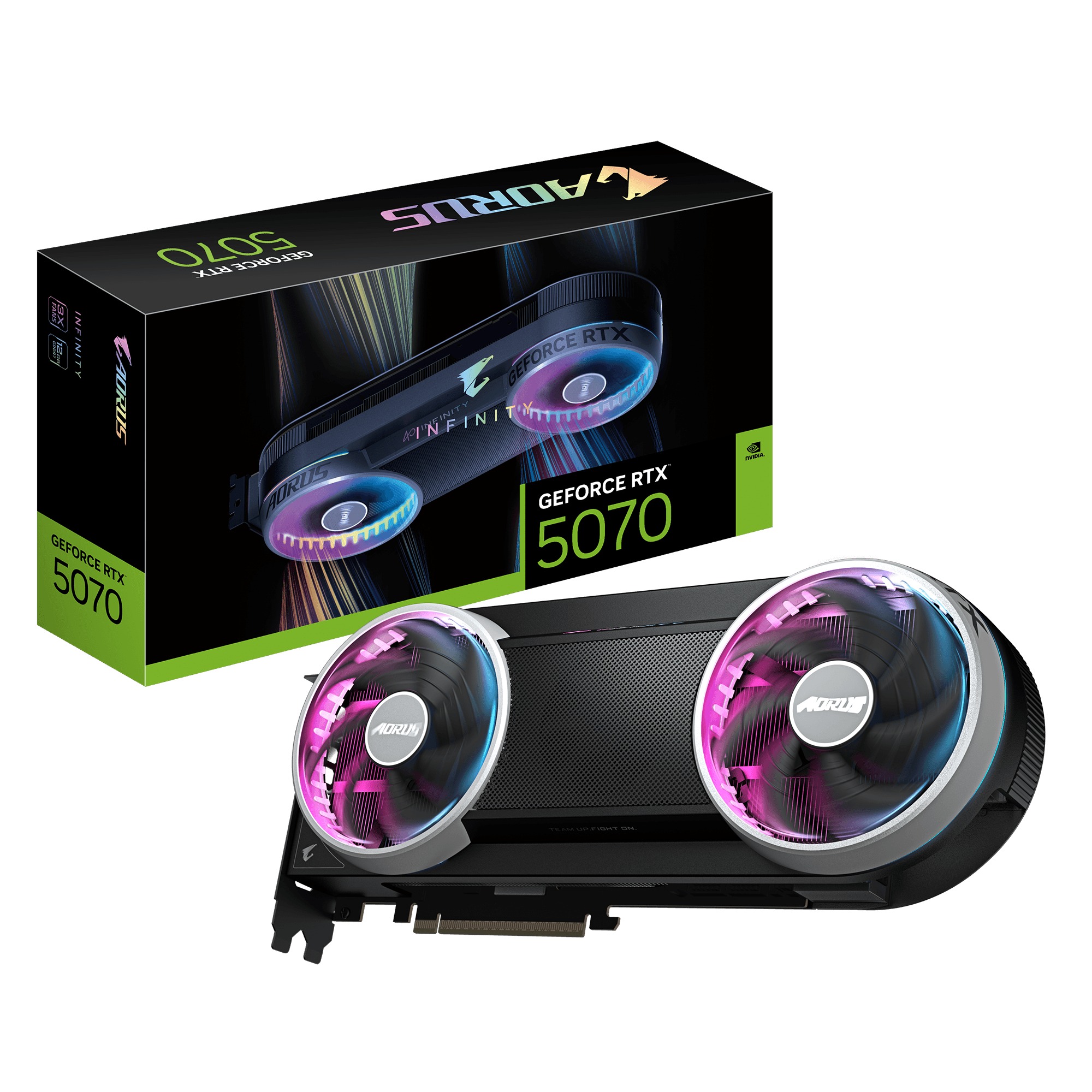 Card màn hình Gigabyte AORUS GeForce RTX 5070 INFINITE 12GB GDDR7 (GV-N5070AORUS INF-12GD)