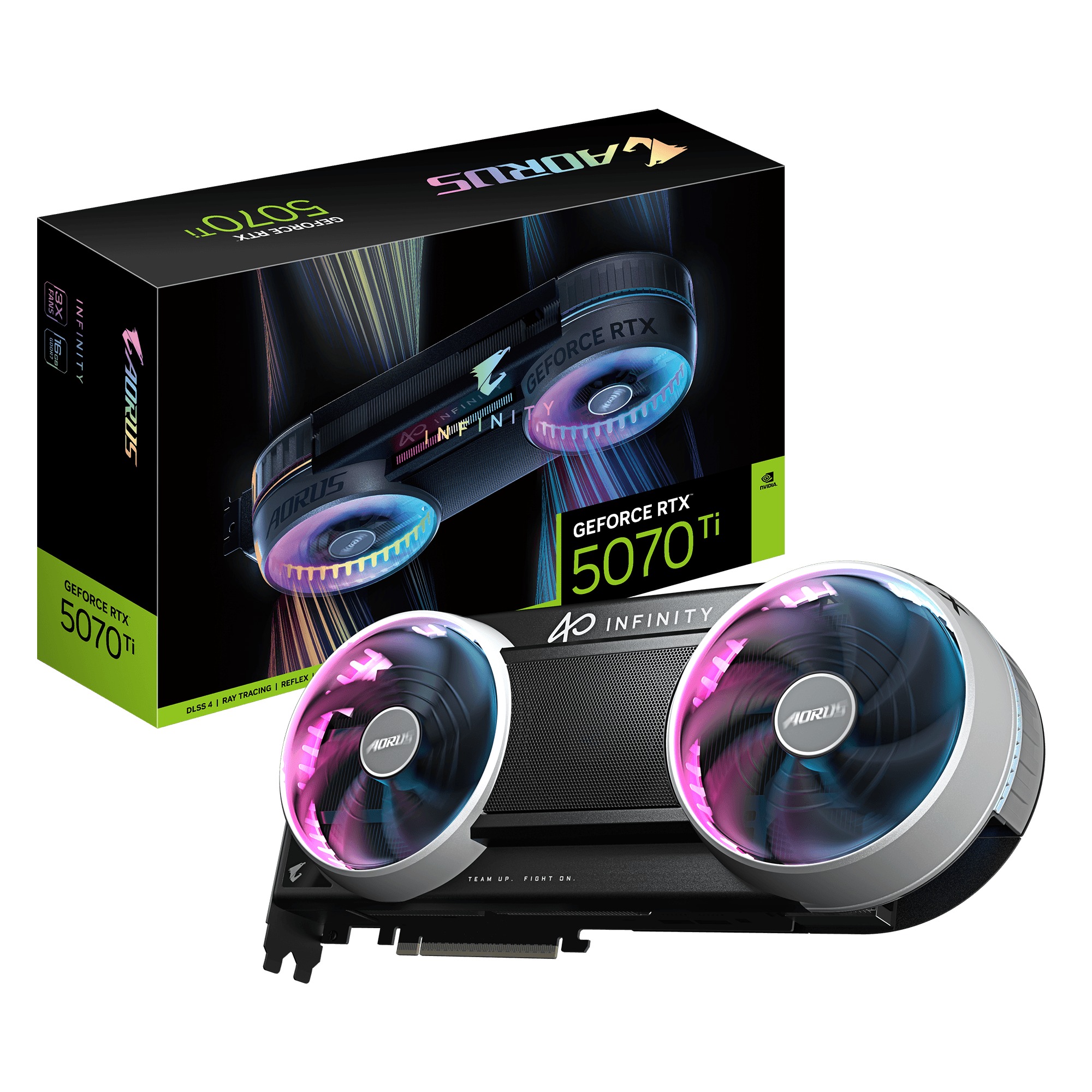 Card màn hình Gigabyte AORUS GeForce RTX 5070 Ti INFINITE 16GB GDDR7 (GV-N507TAORUS INF-16GD)