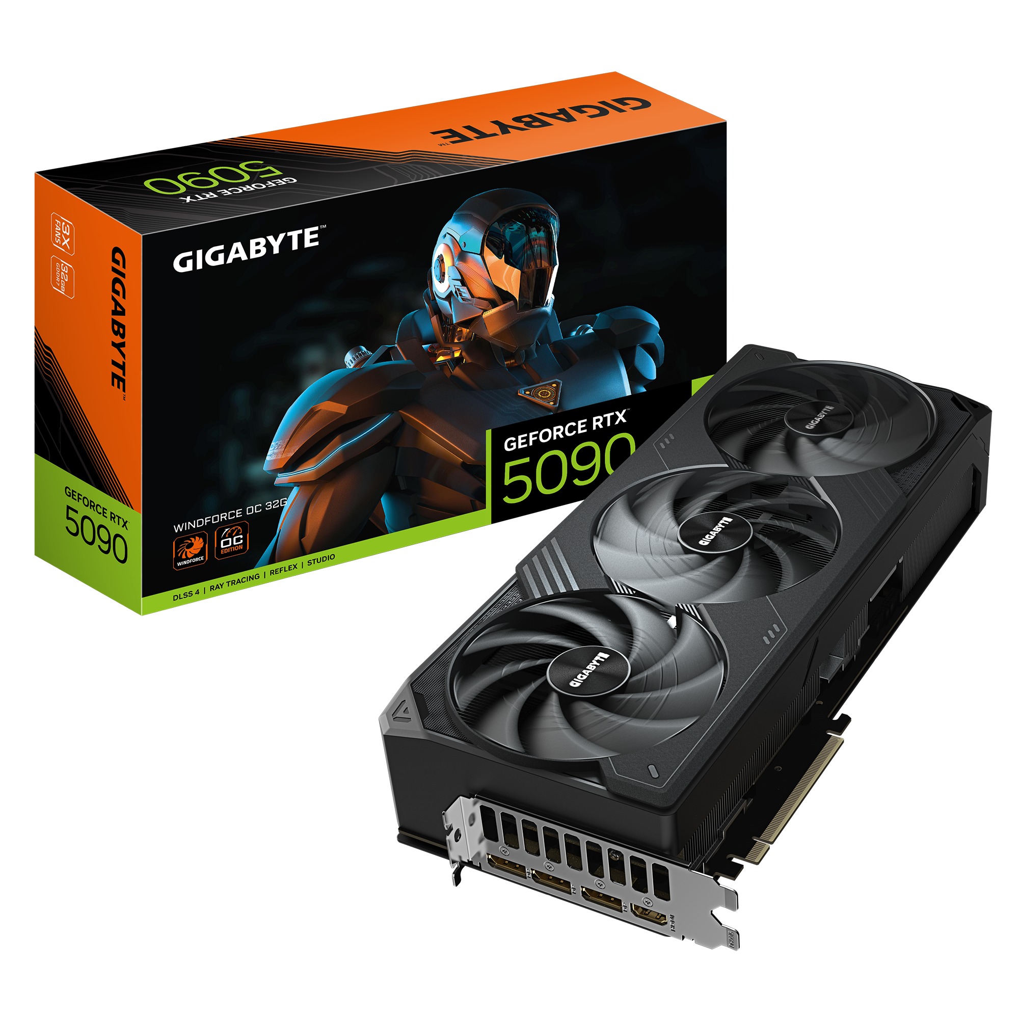Card màn hình Gigabyte GeForce RTX 5090 WINDFORCE OC 32GB GDDR7 (GV-N5090WF3OC-32GD)