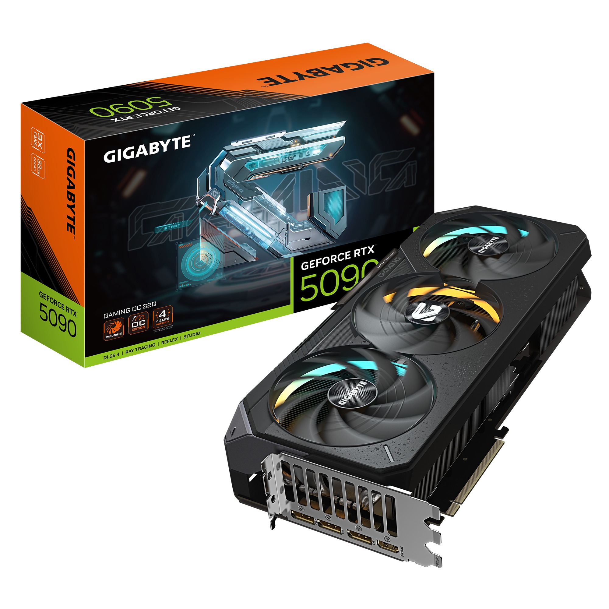 Card màn hình Gigabyte GeForce RTX 5090 GAMING OC 32GB GDDR7 (GV-N5090GAMING OC-32GD)