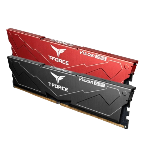 RAM Desktop TeamGroup T-Force Vulcan 16GB DDR5 6000MHz Black/Red (FLBD516G6000HC38A01 / FLRD516G6000HC38A01)