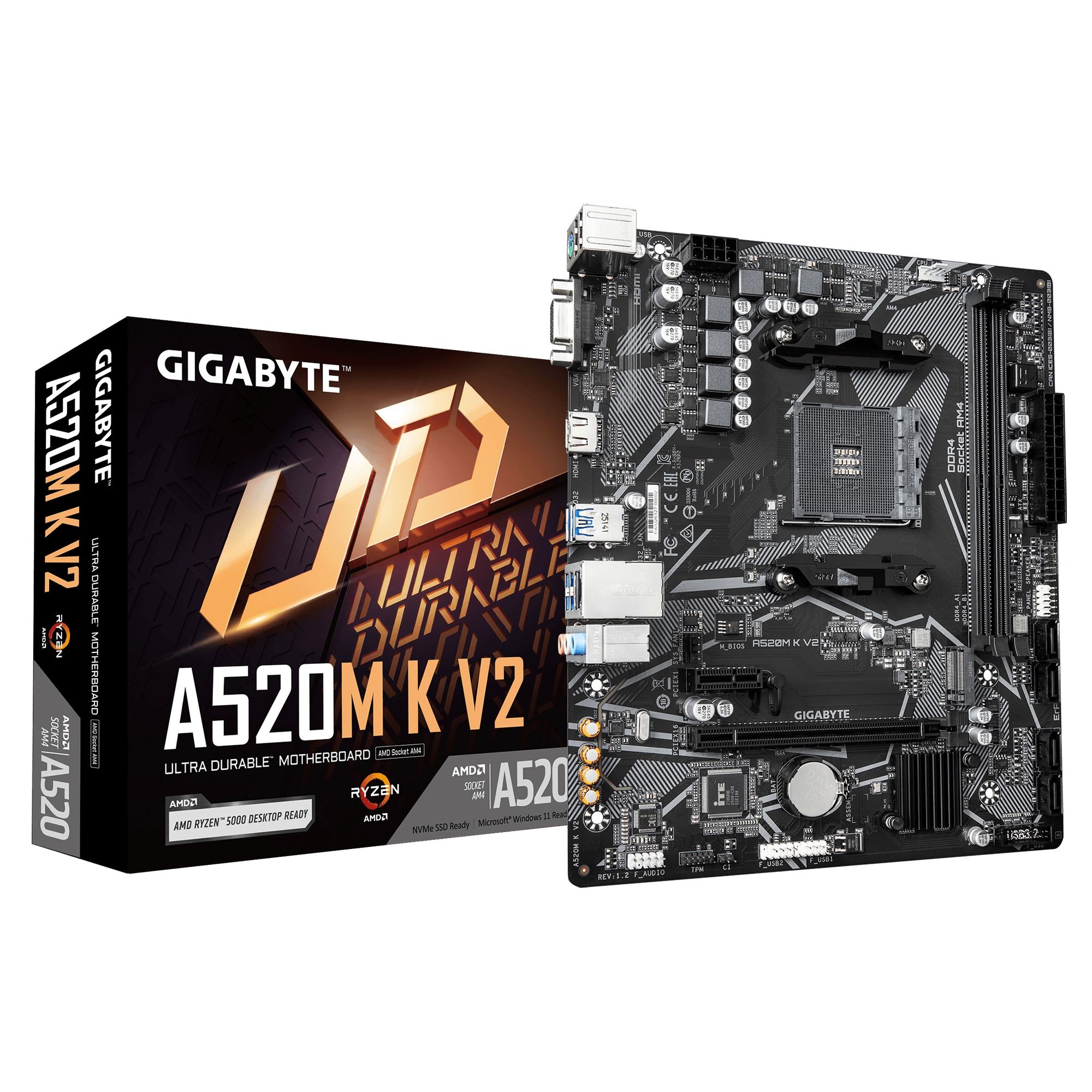 Mainboard Gigabyte A520M K V2 (A520M K V2)