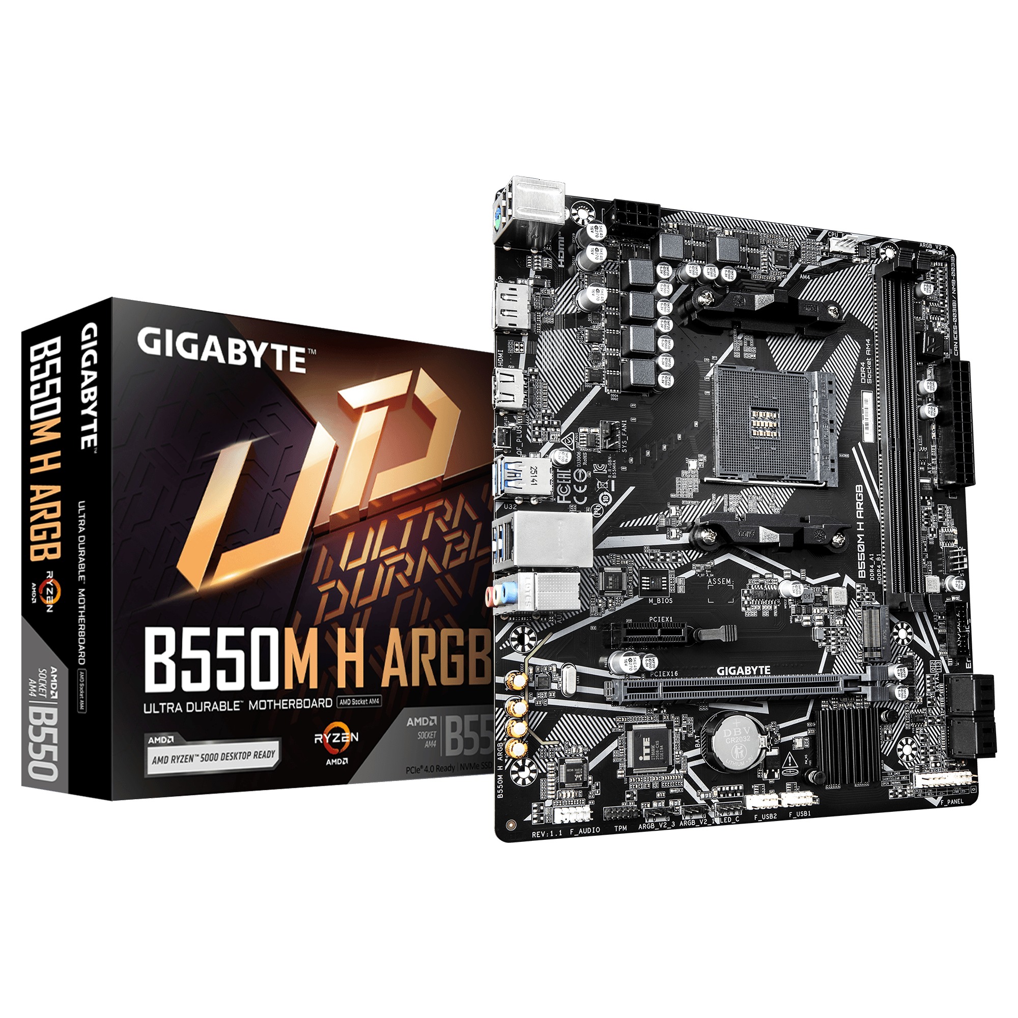 Mainboard Gigabyte B550M H ARGB (B550M H ARGB)