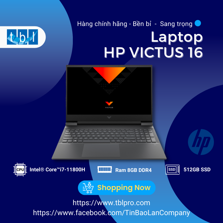 Laptop HP VICTUS 16-d0200TX i7-11800H /8GB / 512GB SSD+32GB 3D Xpoint SSD